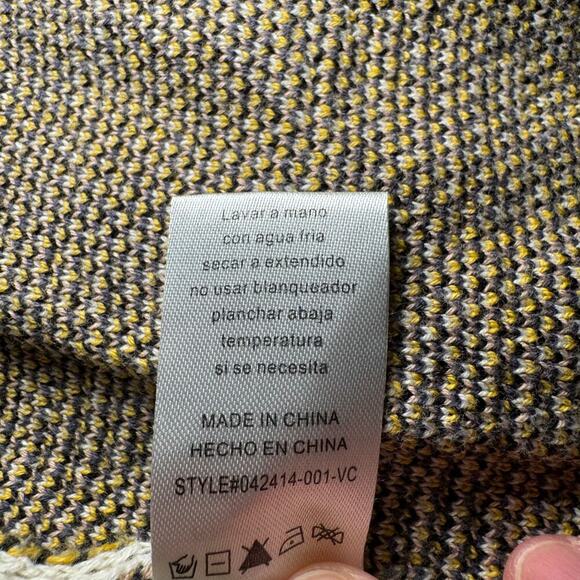 Vici Aztec Tribal Print Knit Long Sleeve Open Front Cardigan 100% Cotton Size SM - Picture 9 of 10